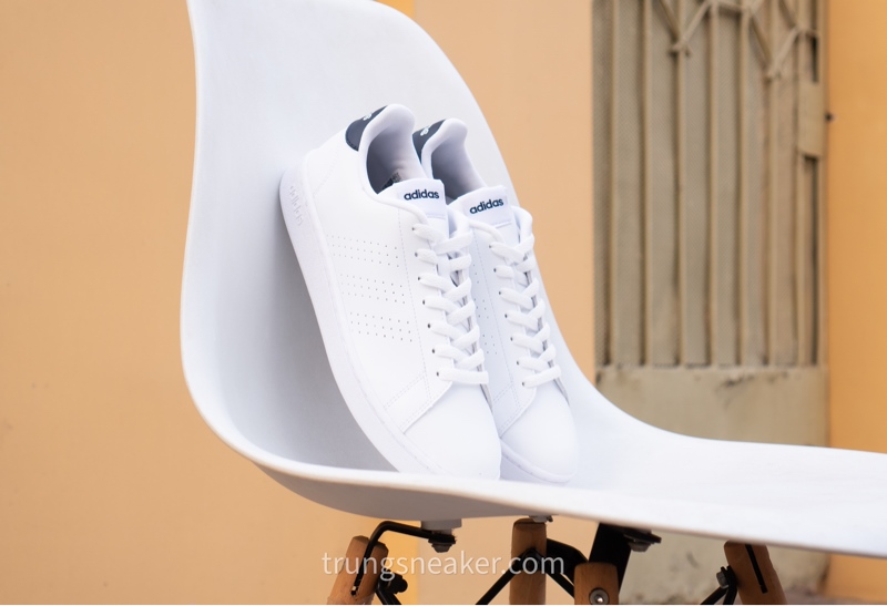 Giày Tennis Adidas Advantage White Navy GZ5299 - 40