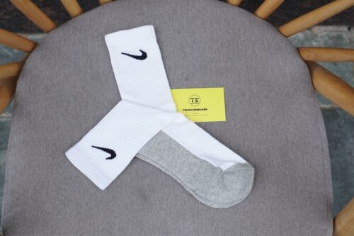 Vớ Nike cao trắng/xám