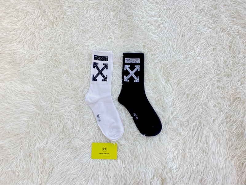 Vớ Off White Trắng - Đen