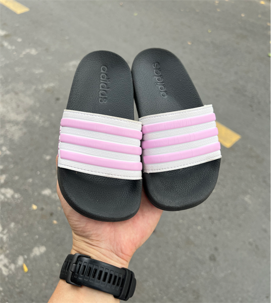 Dép trẻ em Adidas Aqua Black Pink 2hand - 28