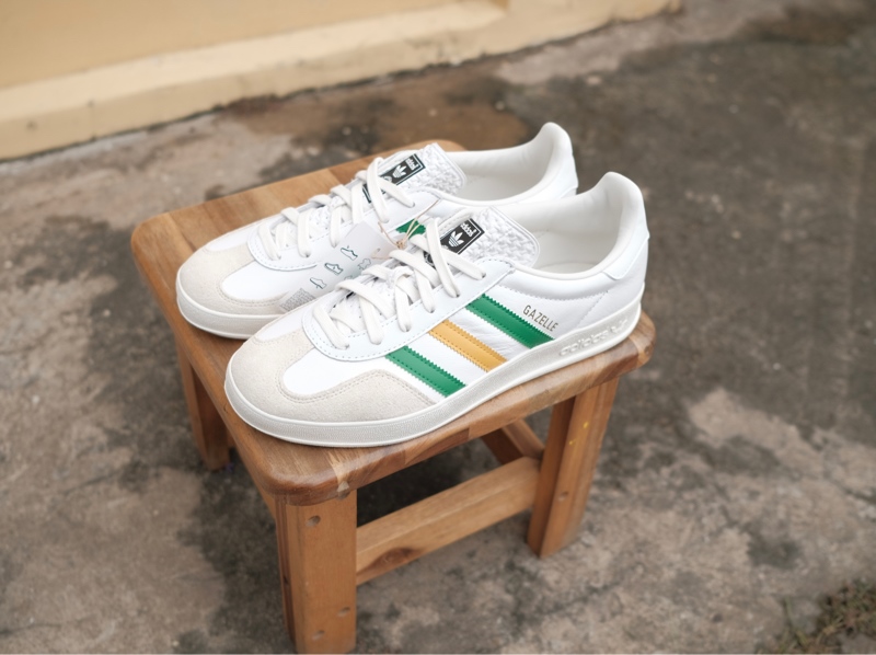 Giày Adidas Gazelle Indoor White Green Yellow IE9092