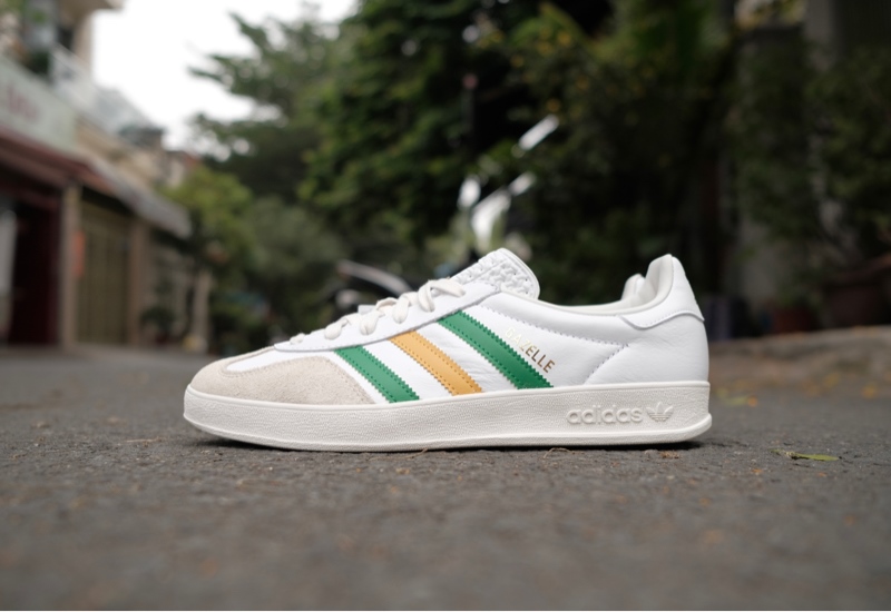 Giày Adidas Gazelle Indoor White Green Yellow IE9092