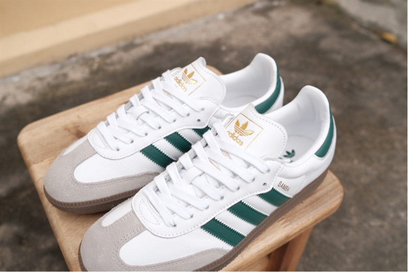 Giày Adidas Samba OG White Green JH8797