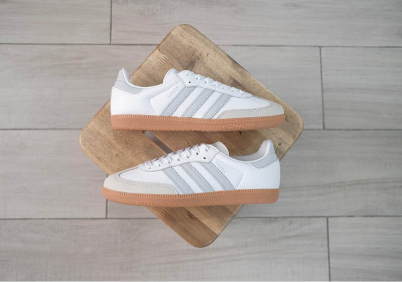 Giày Adidas Samba OG White Halo Blue IE0877 - 40.5