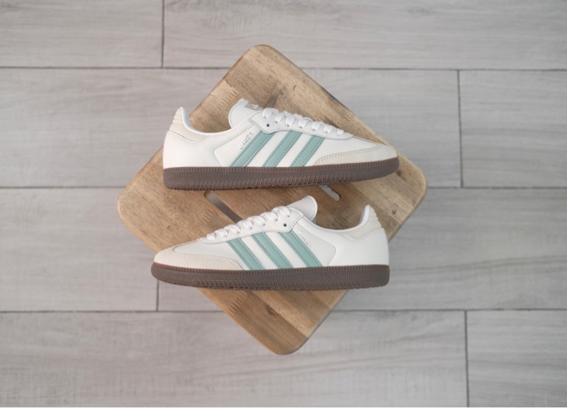 Giày Adidas Samba OG White Hazy Green IH2752 - 41