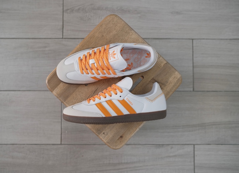 Giày Adidas Samba OG White Orange IE6521