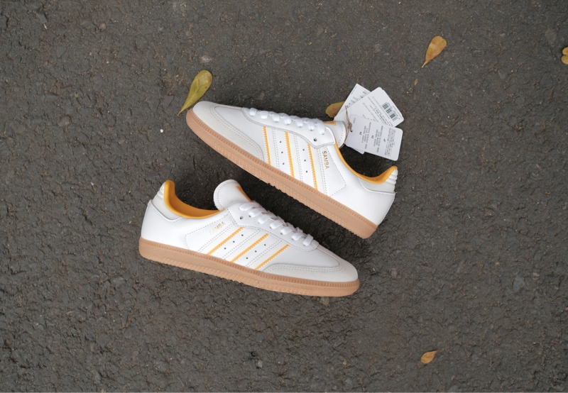 Giày Adidas Samba OG White Yellow Gum ID1479