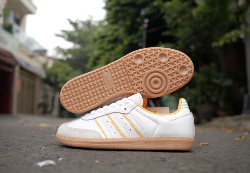 Giày Adidas Samba OG White Yellow Gum ID1479