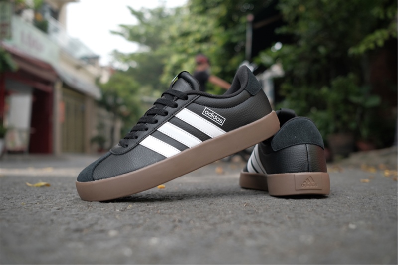 Giày Adidas VL Court Black White Gum ID6286