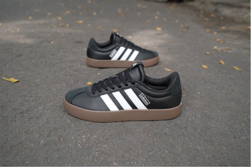 Giày Adidas VL Court Black White Gum ID6286