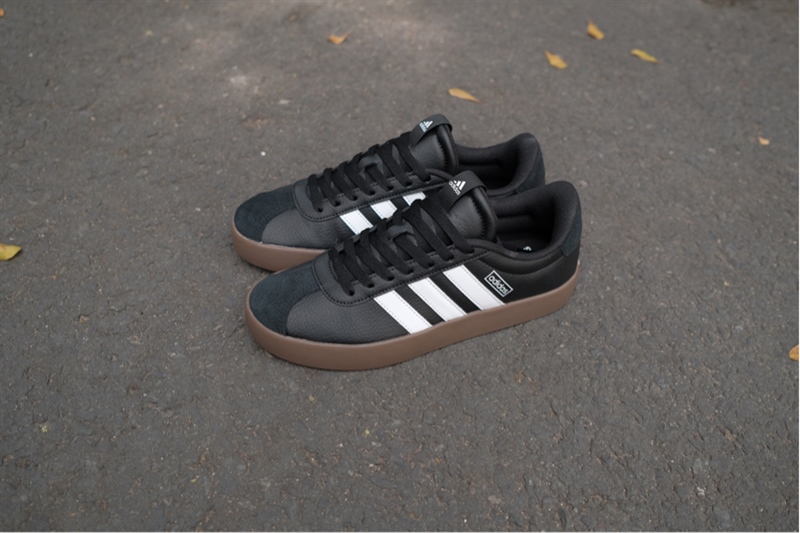 Giày Adidas VL Court Black White Gum ID6286