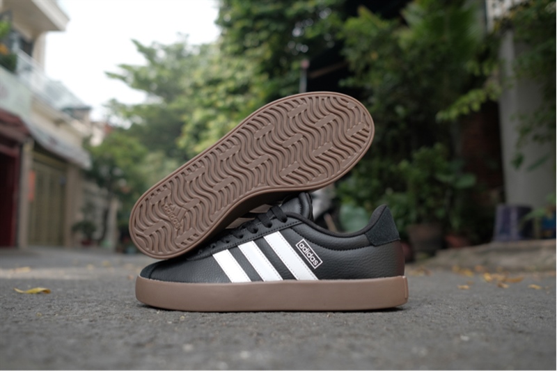 Giày Adidas VL Court Black White Gum ID6286