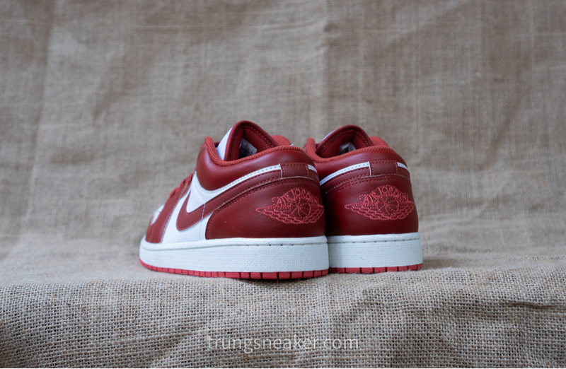 Giày Air Jordan 1 Low White Dune Red FJ3459-160