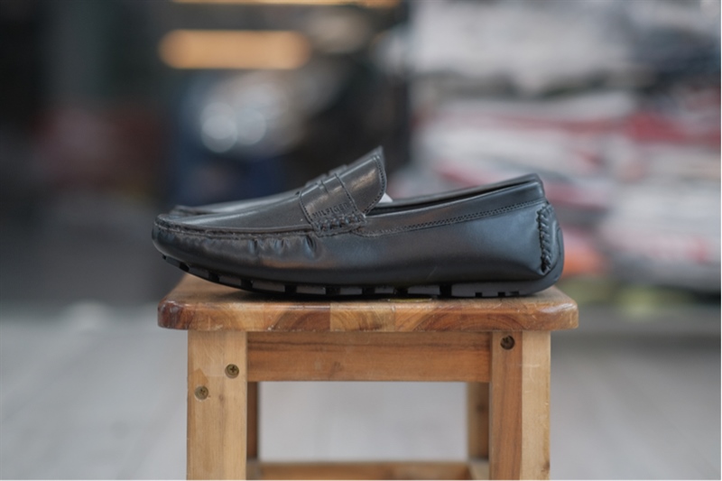 Giày Loafer Tommy Hilfiger Black - TMAMILE - 42.5