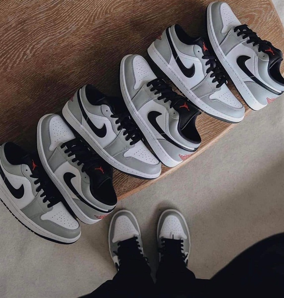 Giày Air Jordan 1 Low Light Smoke Grey V2 553558-030