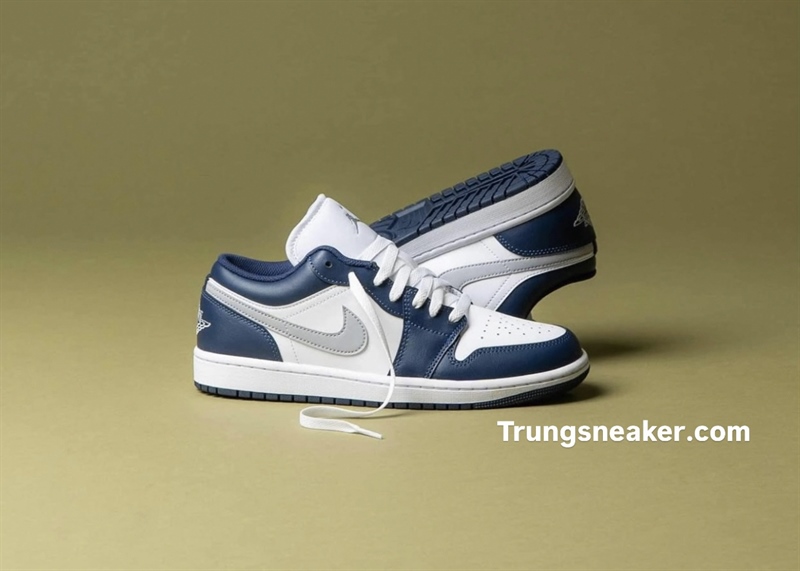 Giày Air Jordan 1 Low Midnight Navy 553558-141 - 43