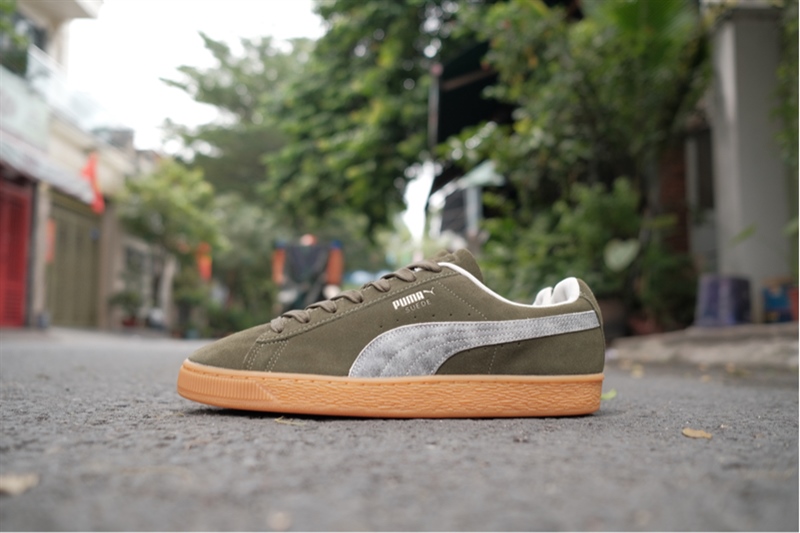 Giày chính hãng Puma Suede Green Silver