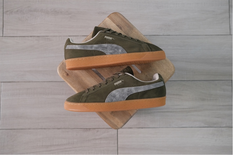 Giày chính hãng Puma Suede Green Silver - 42.5