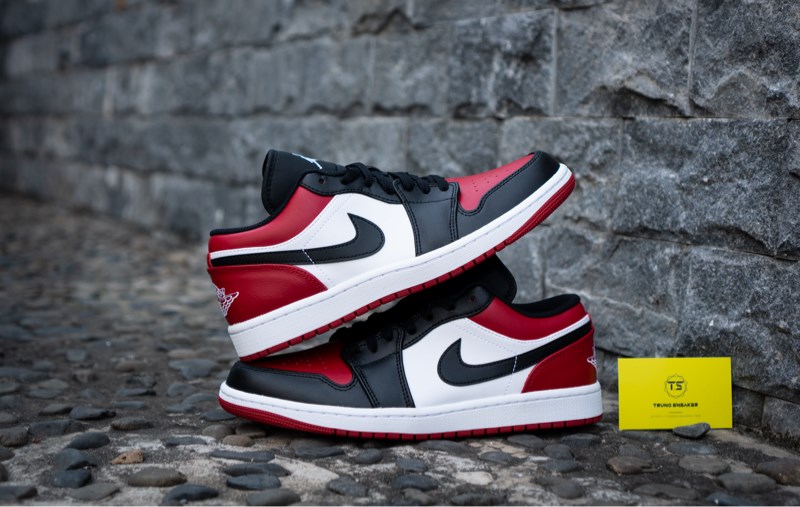 Giày Jordan 1 Low Bred Toe 553558-612