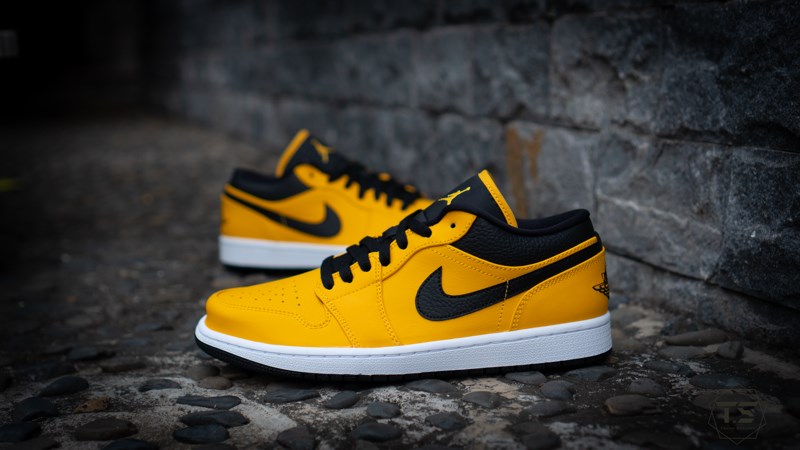 Giày Jordan 1 Low Gold Black 553558-700 - 41