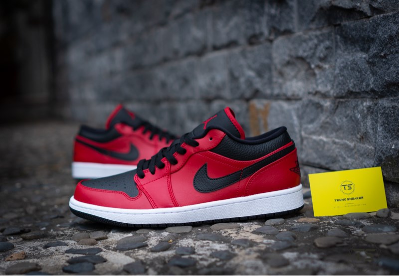 Giày Jordan 1 Low Gym red Black 553558-605 - 44.5