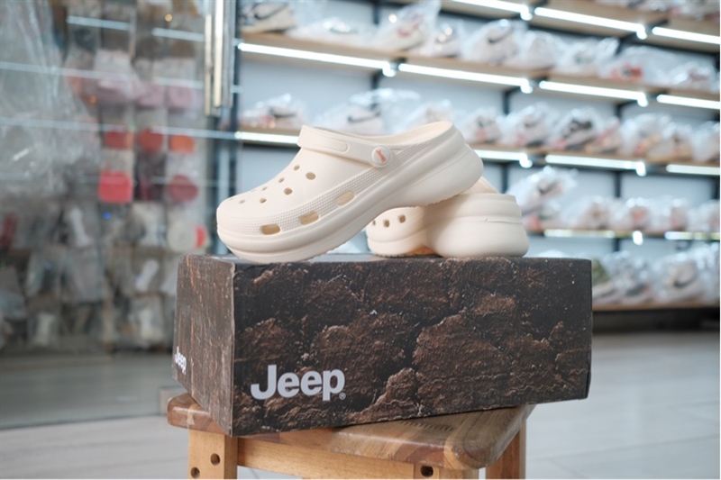 Dép Jeep chính hãng Kem thấp