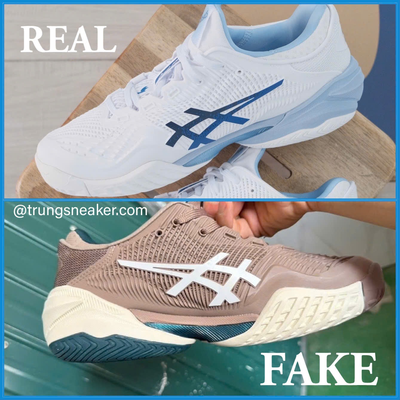 Cách phân biệt giày Pickleball Asics chính hãng