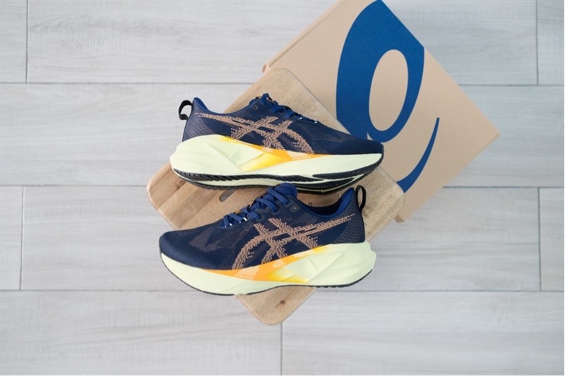 Giày chạy bộ Asics Novablast 5 Blue Amber 1011B974-402 - 41