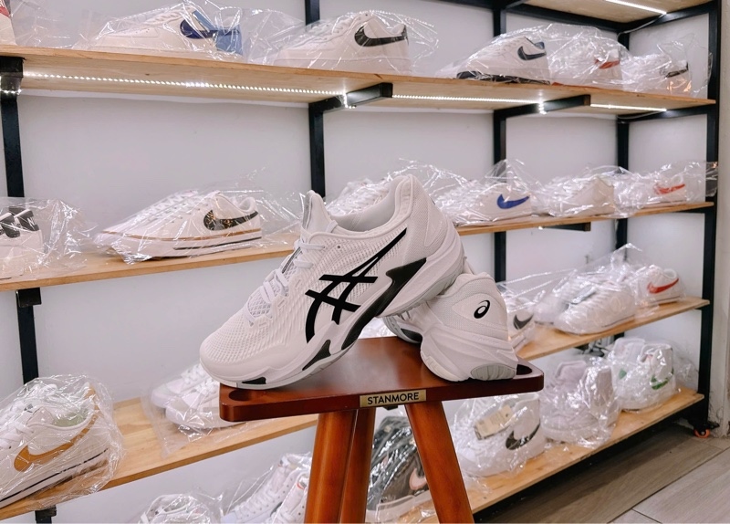 Giày Tennis Pickleball Asics Court FF 3 White Black 1041A370-100 - 44.5 Giày Tennis Pickleball Asics Court FF 3 White Black 1041A370-100 - 44.5