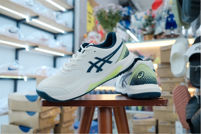 Giày Tennis Pickleball Asics Gel Dedicate 8 Cream Teal 1041A409-104