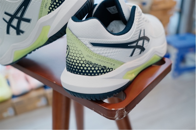 Giày Tennis Pickleball Asics Gel Dedicate 8 Cream Teal 1041A409-104