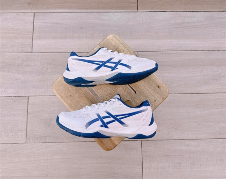Giày Cầu lông Bóng chuyền Pickleball Asics Gel Rocket 12 1071A116-100