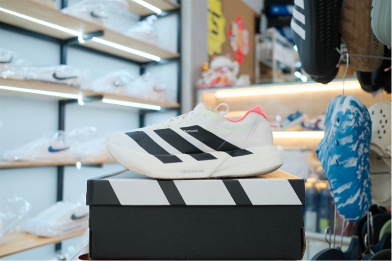 Giày chạy bộ Adidas Adizero Adios Pro 4 White JR1094 Like new