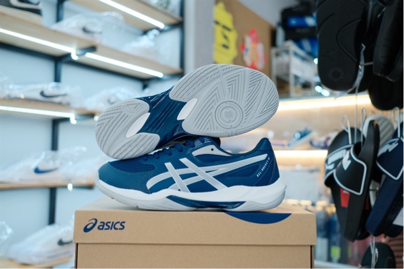 Giày Pickleball Cầu lông Asics Gel Rocket 12 Blue 1071A115-400