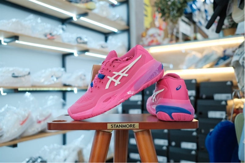Giày Pickleball Tennis Asics Gel Resolution X Rose 1042A279-700