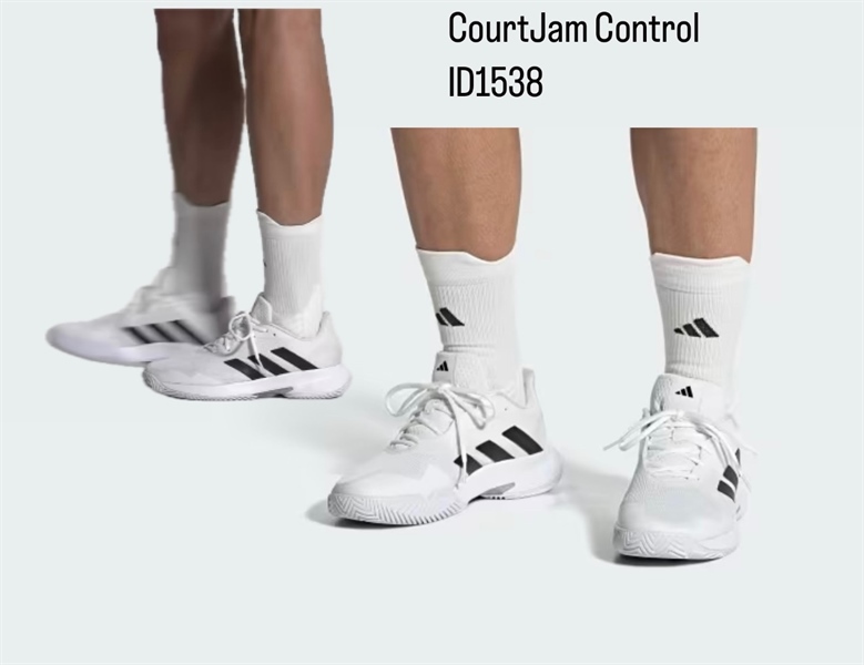 Giày Tennis Pickleball Adidas CourtJam Control ID1538