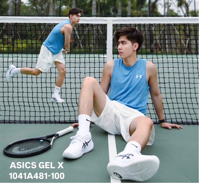 Giày Tennis Pickleball Asics Gel Resolution X 1041A481-100