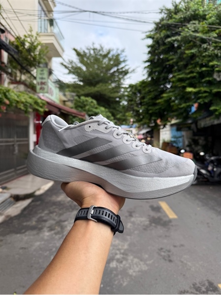 Giày chạy bộ Adidas Adizero Evo SL Grey JR3419 Like new