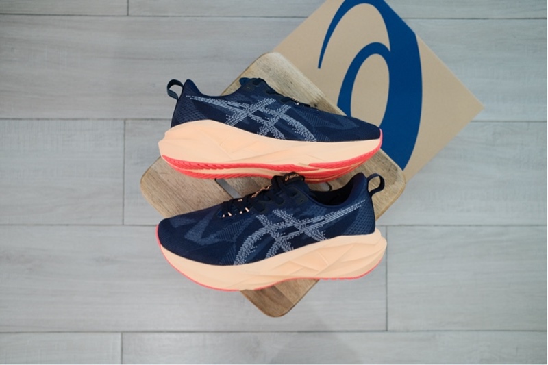 Giày chạy bộ Asics Novablast 5 Navy Orange 1011B975-404 - 44