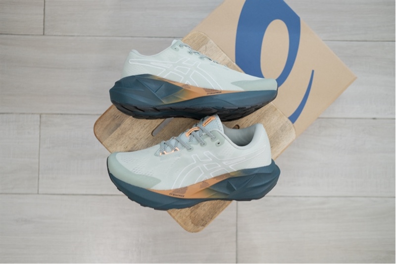 Giày chạy Trail Asics Novablast 5 TR Turquoise 1011C138-300 - 43