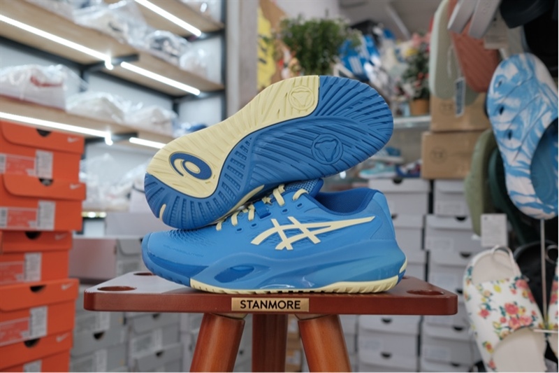 Giày Pickleball Tennis Asics Gel Resolution X Blue 1042A279-400