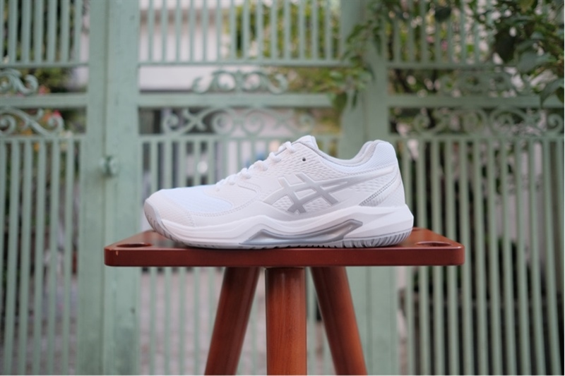Giày Tennis Pickleball Giày Asics Gel Dedicate 8 White 1042A237-101 - 37.5