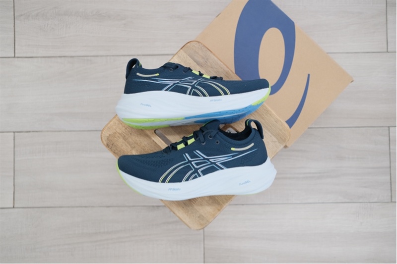 Giày chạy bộ Asics Gel Nimbus 26 Blue Wide 1011B975-400