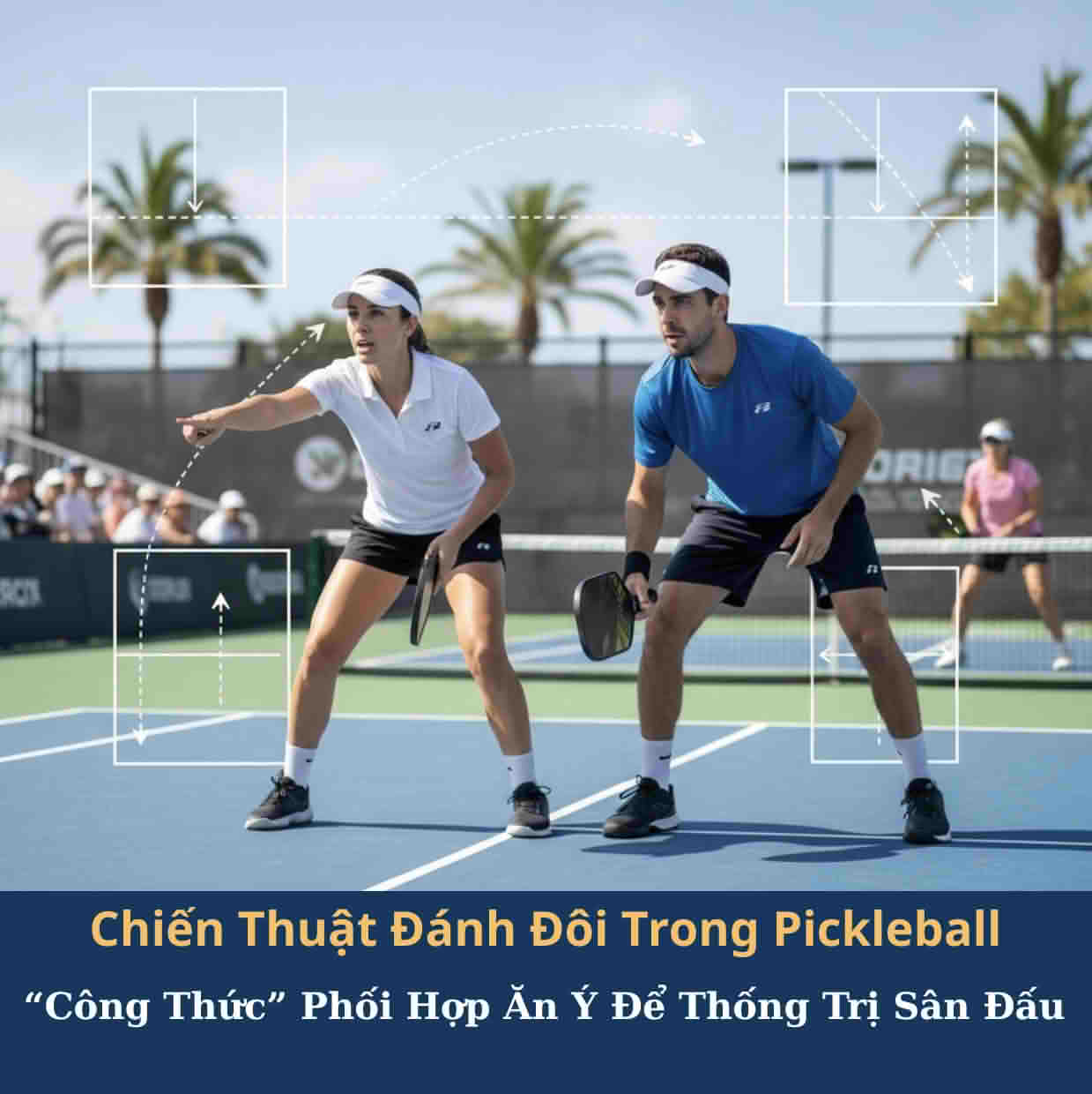 Chiến Thuật Đánh Đôi Trong Pickleball: "Công Thức" Phối Hợp Ăn Ý Để Thống Trị Sân Đấu