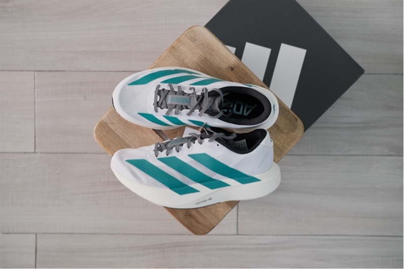 Giày chạy bộ Adidas Adizero Evo SL White Green JS4487 Like new