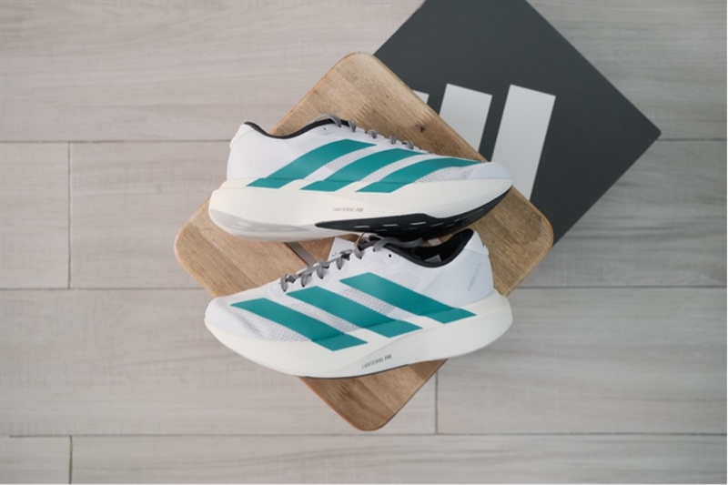 Giày chạy bộ Adidas Adizero Evo SL White Green JS4487 Like new