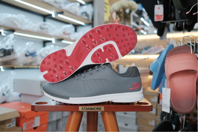 Giày Golf Skechers chính hãng Grey Red WaterProof