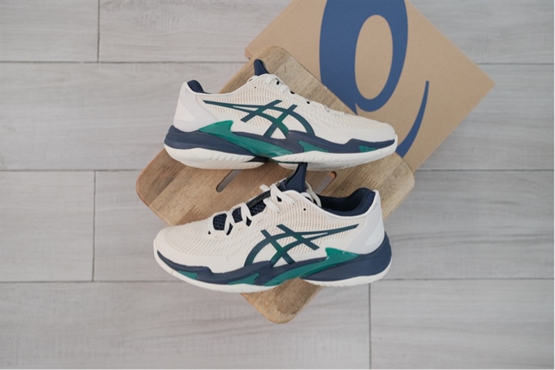 Giày Pickleball Tennis Asics Court FF 3 Cream Green 1041A370-105