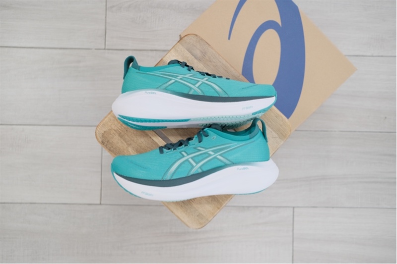 Giày chạy bộ Asics Gel Nimbus 27 Teal 1011B958-400
