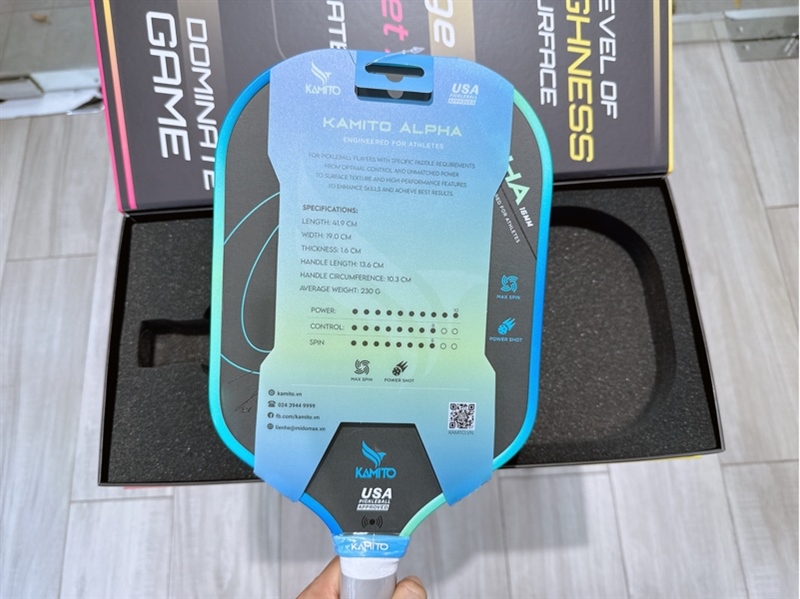Vợt Pickleball Kamito Alpha 16mm KMVPK250120